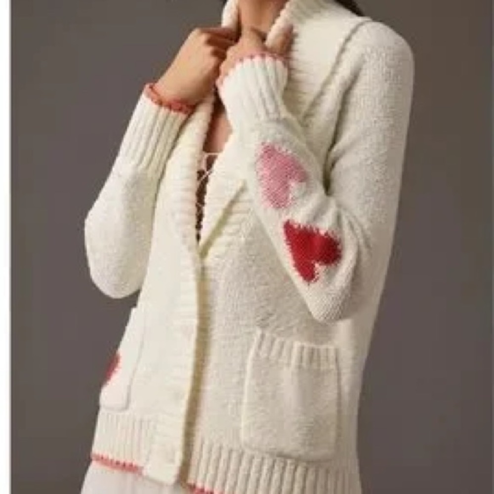 Anthropologie Maeve hearts sweater